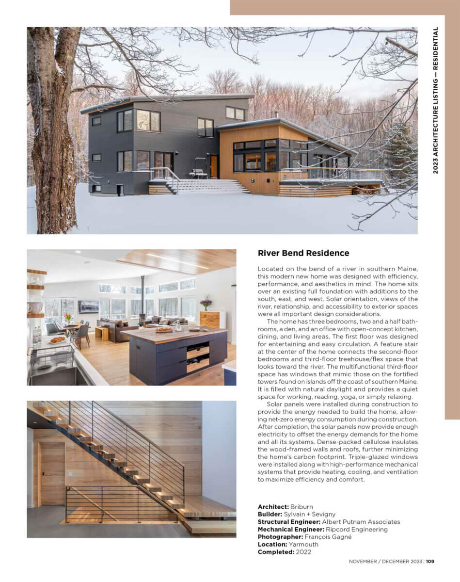 Maine Home & Design November/December 2023 Built To Last Article